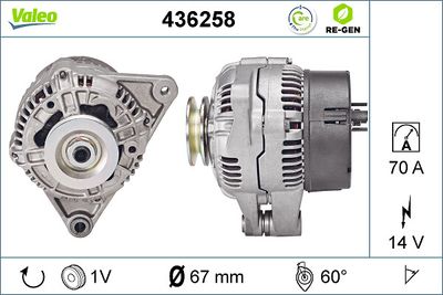 GENERATOR / ALTERNATOR VALEO 436258