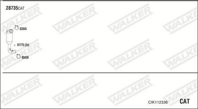 ABGASANLAGE WALKER CIK112336