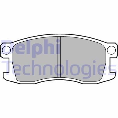 Комплект тормозных колодок, дисковый тормоз DELPHI LP195 для HONDA QUINTET
