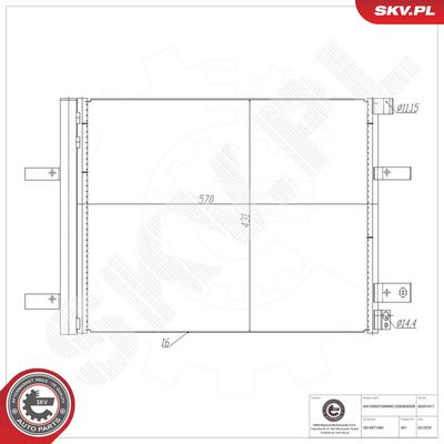 CONDENSATOR CLIMATIZARE ESEN SKV 86SKV411 6