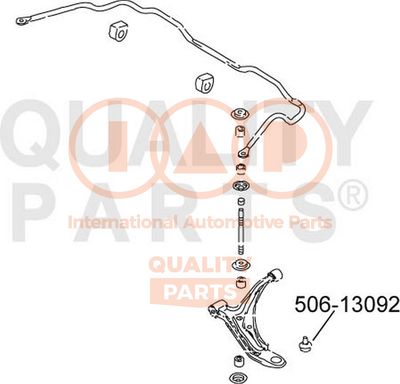 IAP QUALITY PARTS 506-13092 Шаровая опора  для NISSAN MICRA II (K11) 1.0 i 16V