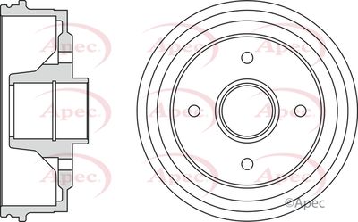 Brake Drum APEC DRM9168