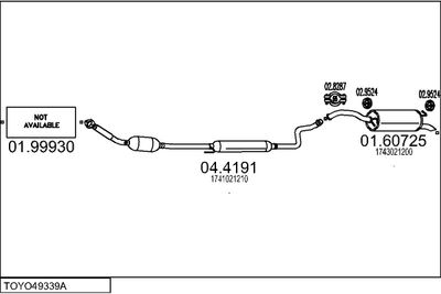 SISTEM DE ESAPAMENT MTS TOYO49339A015984