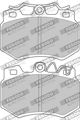 BREMSBELAGSATZ SCHEIBENBREMSE FERODO RACING FCP434R 1