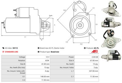 STARTER AS-PL S5112 4