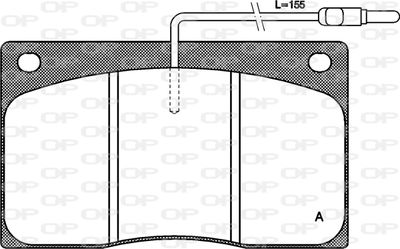 Комплект тормозных колодок, дисковый тормоз OPEN PARTS BPA0044.02 для RENAULT MASTER