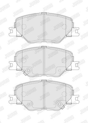 BREMSBELAGSATZ SCHEIBENBREMSE JURID 574252J 1