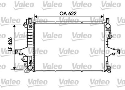 Радиатор, охлаждение двигателя VALEO 734720 для VOLVO S80