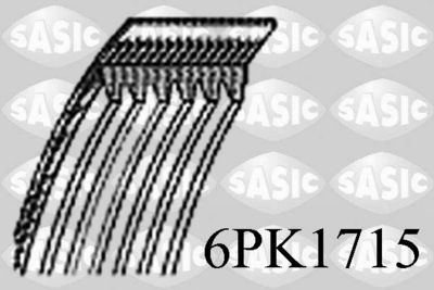 SASIC 6PK1715 Ремінь генератора 