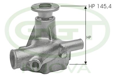 GGT PA12153 Помпа (водяной насос)  для NISSAN PATROL (Ниссан Патрол)