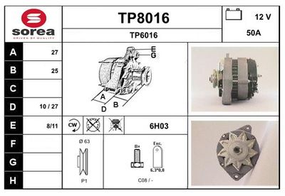 GENERATOR SNRA TP8016