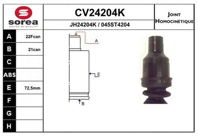GELENKSATZ ANTRIEBSWELLE