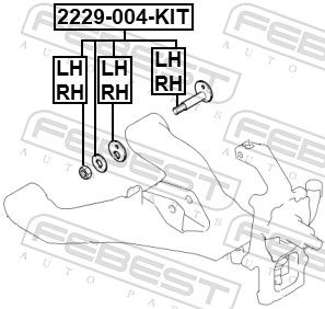 SURUB CORECTARE INCLINARE FEBEST 2229004KIT 1