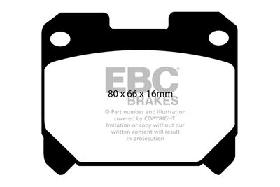 Комплект тормозных колодок, дисковый тормоз EBC Brakes DP31005C для TOYOTA CELICA
