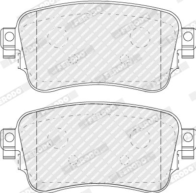 Bromsbeläggssats, skivbroms FERODO FVR5120