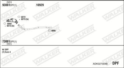 Výfukový systém WALKER ADK027564B