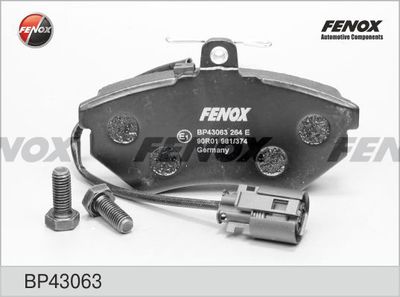 FENOX BP43063 Тормозные колодки и сигнализаторы  для AUDI CABRIOLET (Ауди Кабриолет)