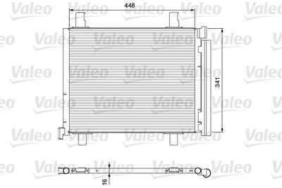 VALEO Condensor, airconditioning (814168)
