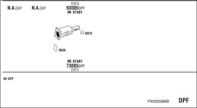 SISTEM DE ESAPAMENT WALKER FIK020086B