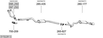 Изпускателна система BOSAL SYS22813