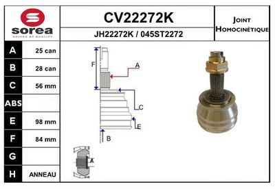 SET ARTICULATIE PLANETARA EAI CV22272K