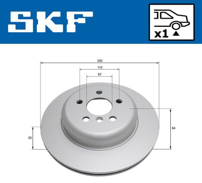 DISC FRANA SKF VKBD91339V1 1