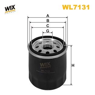 Масляный фильтр WIX FILTERS WL7131 для GEELY MK