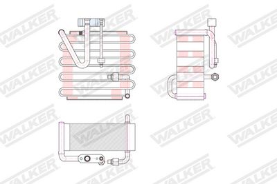 VERDAMPFER KLIMAANLAGE WALKER WEV00093 8