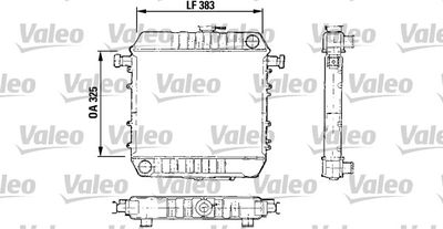 VALEO 730150 Радіатор охолодження двигуна для OPEL (Опель)