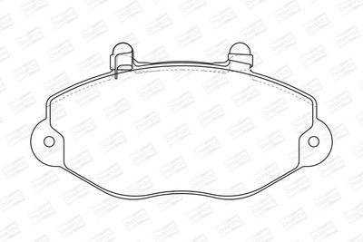 BREMSBELAGSATZ SCHEIBENBREMSE CHAMPION 571746CH 1