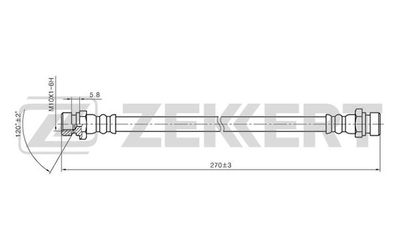 Тормозной шланг ZEKKERT BS-9342 для KIA SEPHIA