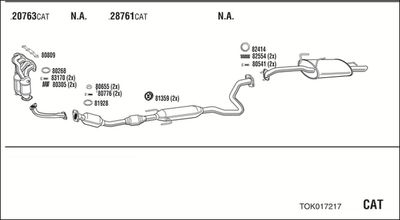 Układ wydechowy WALKER TOK017217