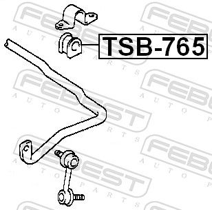 BUCSA BARA STABILIZATOARE FEBEST TSB765 1