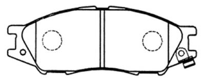 ASVA AKD-1210 Тормозные колодки и сигнализаторы  для NISSAN MICRA II (K11) 1.0 i 16V