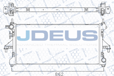 Радиатор, охлаждение двигателя JDEUS M-011016A для FIAT DUCATO
