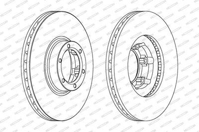 BREMSSCHEIBE FERODO DDF160 1