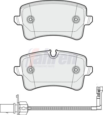 Fahren Brake Pad Set, disc brake FBP3350