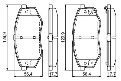 SET PLACUTE FRANA FRANA DISC BOSCH 0986494692 6