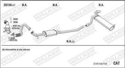 Изпускателна система WALKER CVK100745