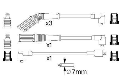 BOSCH Zündleitungssatz