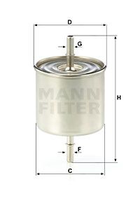 Топливный фильтр MANN-FILTER WK 8046 для FORD COUGAR