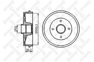 спирачен барабан STELLOX 6025-3912-SX