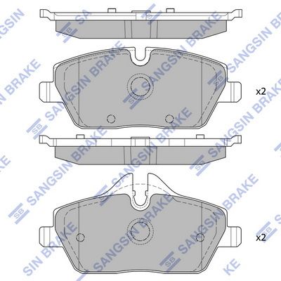 комплект спирачно феродо, дискови спирачки Hi-Q SP2245A