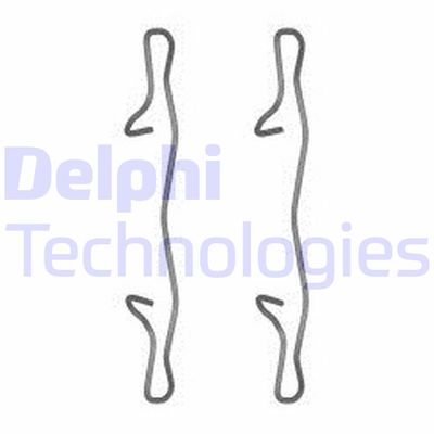 Комплектующие, колодки дискового тормоза DELPHI LX0571 для JAGUAR E-PACE