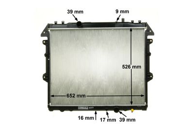 Chladič motora, chladič vody MAHLE CR 1867 000S