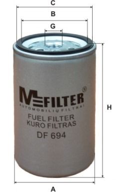 MFILTER DF 694 Паливний фільтр 