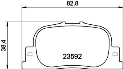 Комплект тормозных колодок, дисковый тормоз HELLA 8DB 355 027-731 для BYD F3