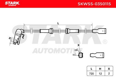 датчик, обороти на колелото STARK SKWSS-0350115