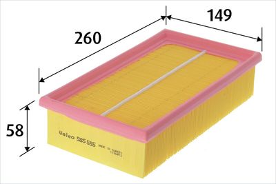 LUFTFILTER VALEO 585555 0