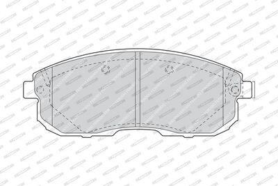 Remblokken set Voor , past: INFINITI I30  NISSAN 200SX, ALTIMA, AVENIR, CEFIRO III, CUBE, MAXIMA / MAXIMA QX IV, MAXIMA / MAXIMA QX V, MAXIMA III, SENTRA V, SENTRA VII, SILVIA 1.5D-3.5 07.88-